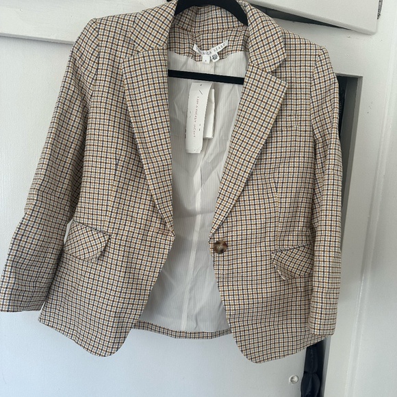 Veronica beard houndstooth plaid cutaway blazer dickey FINAL PRICE